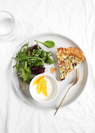 Shaved Brussels Sprouts Quiche from The faux martha