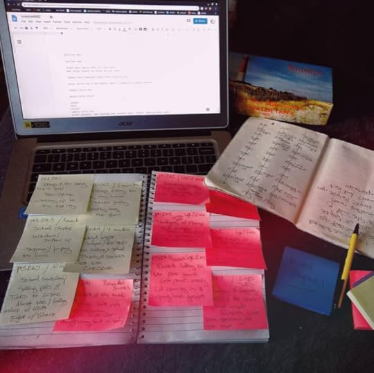 handwriting, map, and notes image