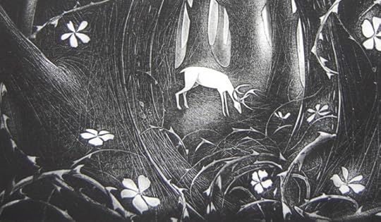 A detail from The Thicket by Flora McLachlan