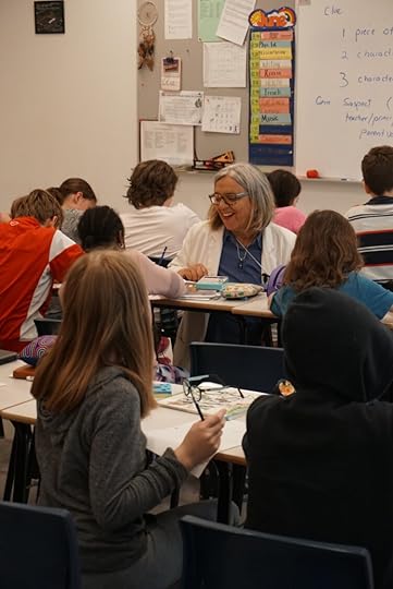 Sylvia McNicholl teaches a writing workshop