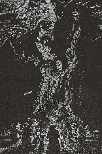 An illustration for Little Grey Men by Denys Watkins-Pitchford