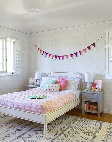 Emily Henderson Full Design Little Girls Room Pink Gray Playful Pics 4