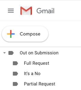 Image: email folders for query tracking
