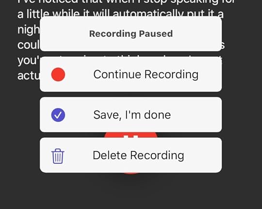 Working with the Dictation App