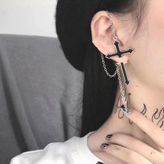 "Gothic Cross" Earrings
