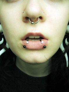 Not fussed on the lip piercings but this is one idea I have for a nose piercing.