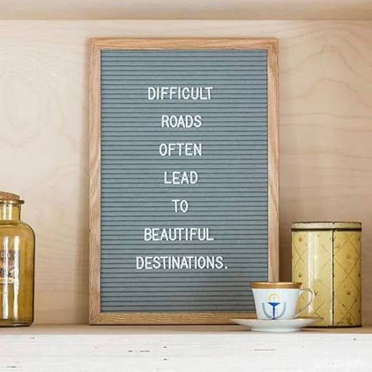 Funkk Medium Grey Oak Wood and Felt Letterboard