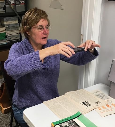 archives, demonstrating how to use the Scannable app to scan documents