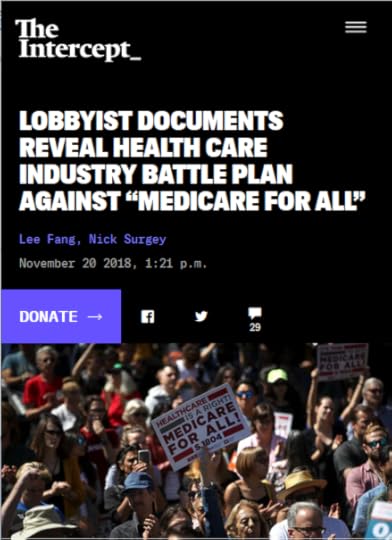 Intercept: Lobbyist Documents Reveal Health Care Industry Battle Plan Against “Medicare for All”
