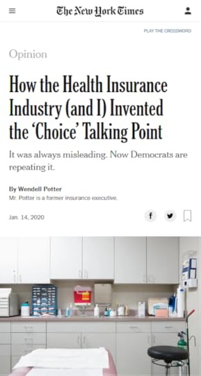 NYT: How the Health Insurance Industry (and I) Invented the ‘Choice’ Talking Point