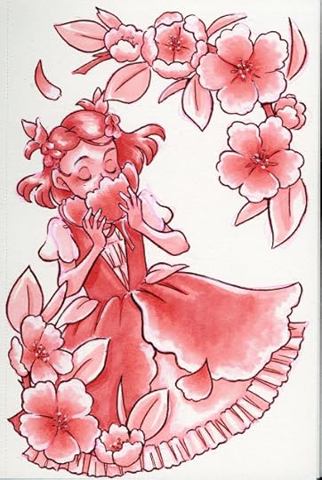 Spectrum Noir TriBlend- Coral Blend Marker in Master's Touch Mixed Media Sketchbook