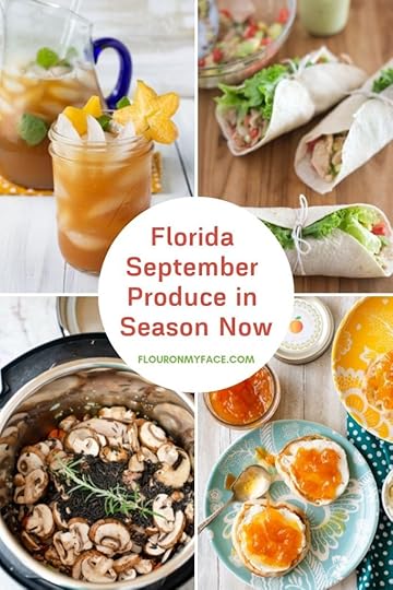 featured image with previews of recipes using fresh Florida produce in September