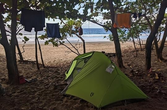 Tent at Kalalau Beach