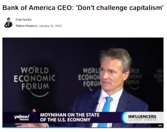 Yahoo: Bank of America CEO: 'Don't challenge capitalism'