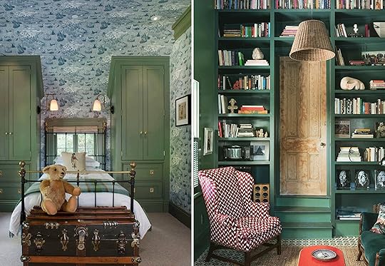 Emily Henderson Granny Chic Green Walls Side By Side