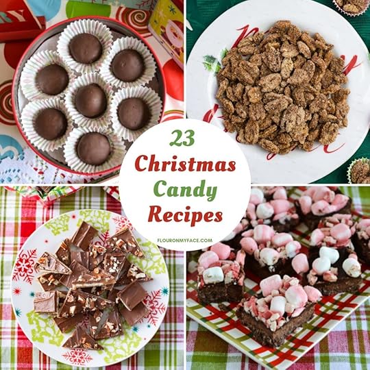 25 Christmas Candy Recipes featured image with a preview of some of the recipes