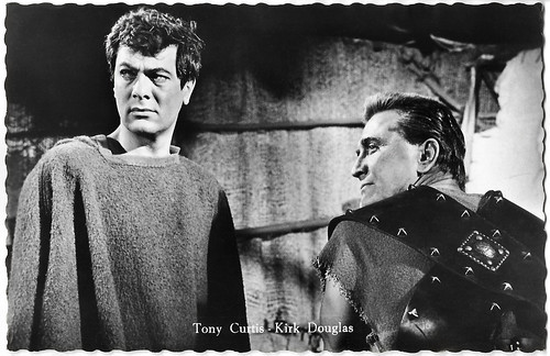 Tony Curtis and Kirk Douglas in Spartacus (1960)