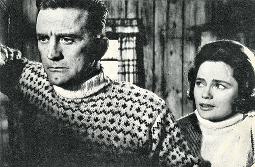 Kirk Douglas and Ulla Jacobsson in The Heroes of Telemark (1965)