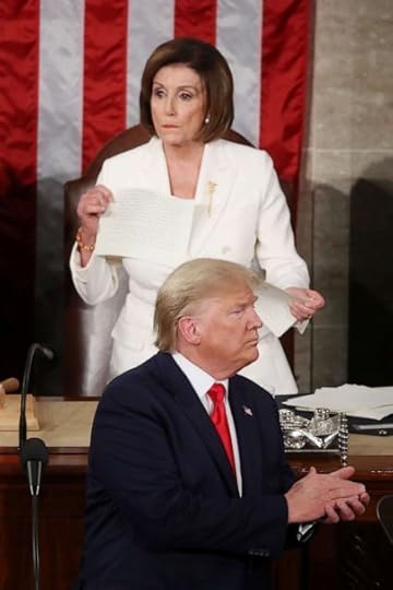Image result for pelosi ripping trump speech gif