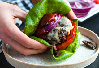 keto bison burger