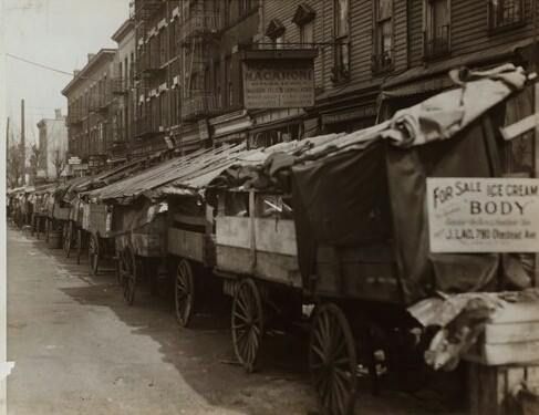 people on a city street