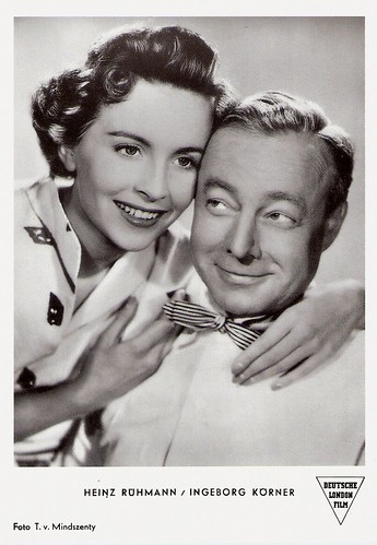 Heinz Rühmann and Ingeborg Körner in Keine Angst vor großen Tieren (1953)