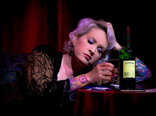 Woman drinking Irish whiskey