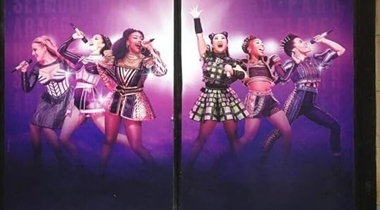 Here’s the Broadway stage door for reference of what the costumes looked like before the show opened. Cleves’s and Howard’s costumes in the stage show definitely do not look the same as they do here. The others look very similar, but there are some details changed in each look.
