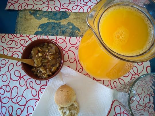 Lunchtime: orange juice in Salta, Argentina