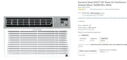 kenmore 18000 btu wall air conditioner kids room decor new and used conditioners for sale in