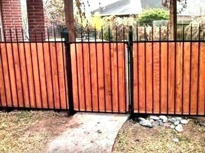 privacy screens for wrought iron fences ht fence ideas residential four foot high with screen over pri