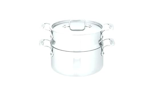 all clad stock pot with steamer insert 5 qt stainless steel set