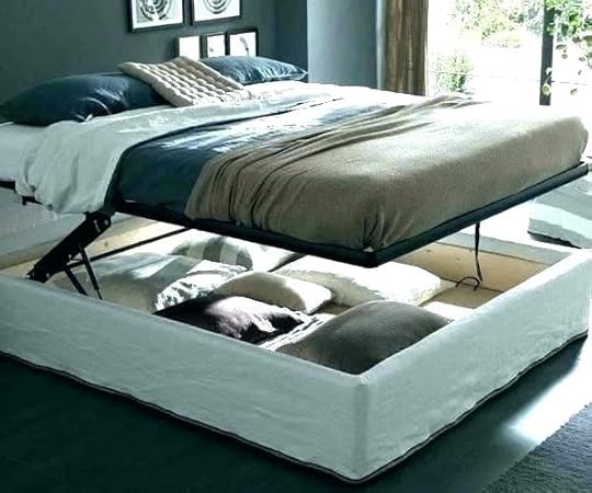 queen bed with lift up storage hydraulic frame instructions home models diy