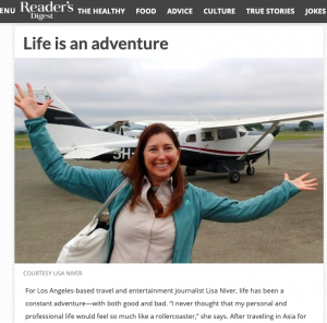 Lisa Niver in Reader's Digest article about being single