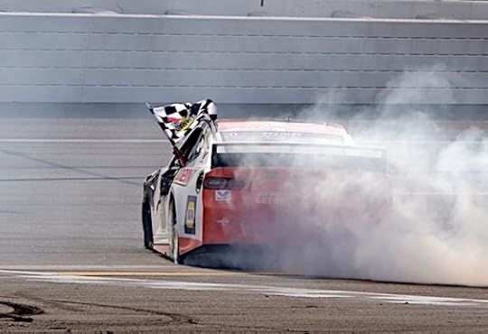 Chase Elliott chased down the checkered flag at Talladega on Sunday. (RacinToday/HHP photo by Alan Marler)