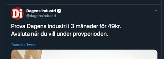 Prova Dagens industri i 3 månader för 49kr. Avsluta när du vill under provperioden.