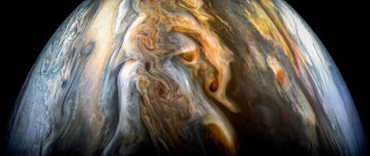 Imagen captada por la nave espacial Juno de la NASA de la región ecuatorial sur de Júpiter el 1 de Septiembre de 2017. Image Credit: NASA/JPL-Caltech/SwRI/MSSS/Kevin M. Gill