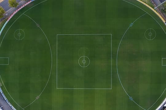 Overhead view of the Punt road Oval