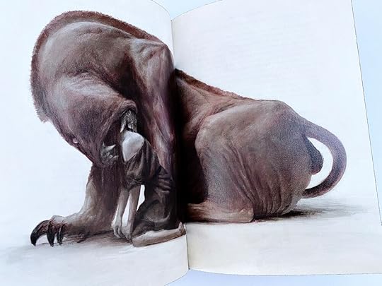 Sam Weber’s illustration of the ‘alzabo’ for the Folio Society limited edition of The Book of the New Sun