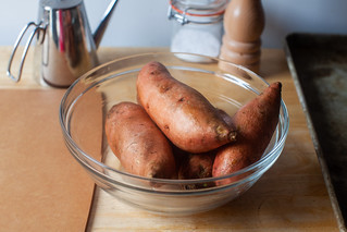 a few sweet potatoes