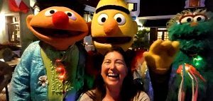 Lisa Niver at Sesame Street Parade at Beaches Turks and Caicos
