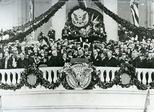 This inauguration ceremony for Franklin D. Roosevelt on March 4, 1933, was the last ceremony to be held in March. All subsequent inaugurals have been held in January. This official Architect of the Capitol photograph is being made available for educational, scholarly, news or personal purposes (not advertising or any other commercial use). When any of these images is used the photographic credit line should read “Architect of the Capitol.” These images may not be used in any way that would imply endorsement by the Architect of the Capitol or the United States Congress of a product, service or point of view. For more information visit www.aoc.gov .