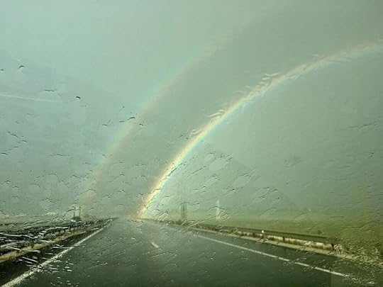 double rainbow in Morocco