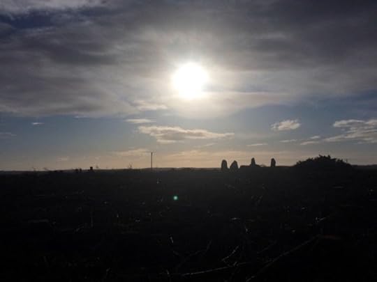 Megalithic stones on the horizon