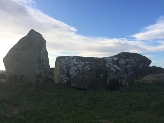 Recumbent stone at Aikey Brae