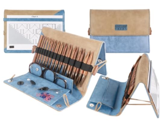 Knitting Needles on Airplane | Knitter's Pride Ginger Deluxe Interchangeable Set.