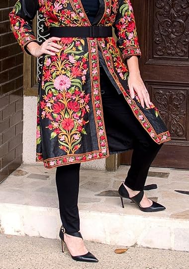 Bold Styling - Indian Appliqued Floral Coat
