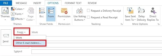 From Button in outlook 2