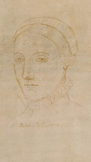 A 1708 drawing that purportedly shows Anne Hathaway, William Shakespeare’s wife.