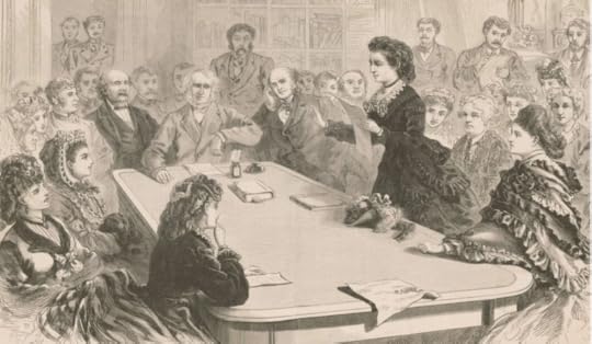 Victoria Woodhull speaking before the House Judiciary Committee, January 11, 1871